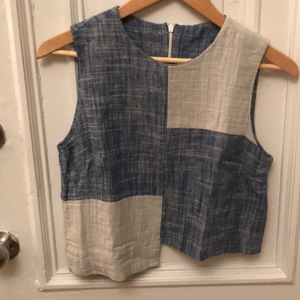 Vintage chambray top